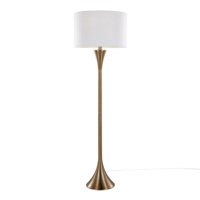 Lampe sur pied contemporaine en métal