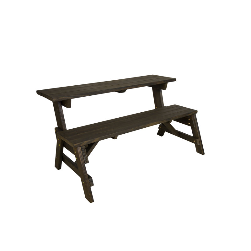 Table de pique-nique Amish, Noyer foncé teinté