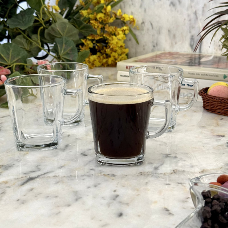 Ensemble de grandes tasses carrées 10 oz Vanderveldt, Ensemble de 12