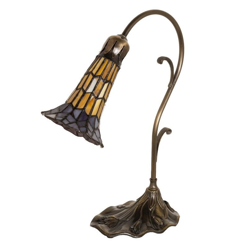 Lampe d'appoint 15 po, Jaune / Mauve