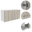 Napoles Wall Cabinet, Two Shelves, Double Door