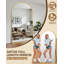 Miroir surdimensionné arqué en métal surdimensionné-570231696-538980989