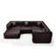 Canapé modulaire en similicuir 5 pièces avec repose-pieds mobile Ecoliving-131247940-131247941