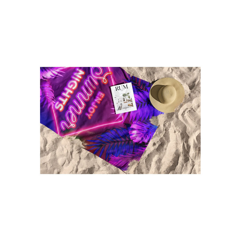 Ultra-Soft Beach Towel, 30 x 59 Inches | 70% Polyester / 30% Polyamide, Microfilament Fabric | Quick-Dry, Lightweight & Compact for Travel | Perfect for Beach, Pool, Gym, and Outdoor Adventures