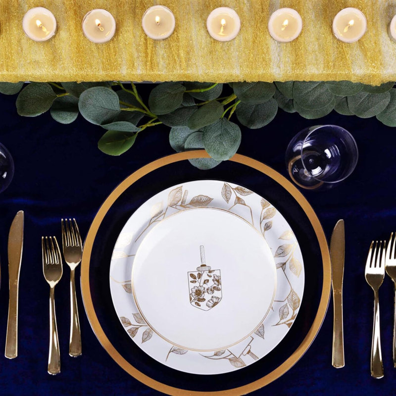 Disposable Hanukkah Dinner Plate