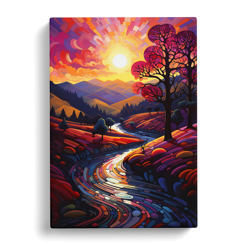 Landscape Futurism - Wrapped Canvas, 60cm H x 40cm W x 3cm D