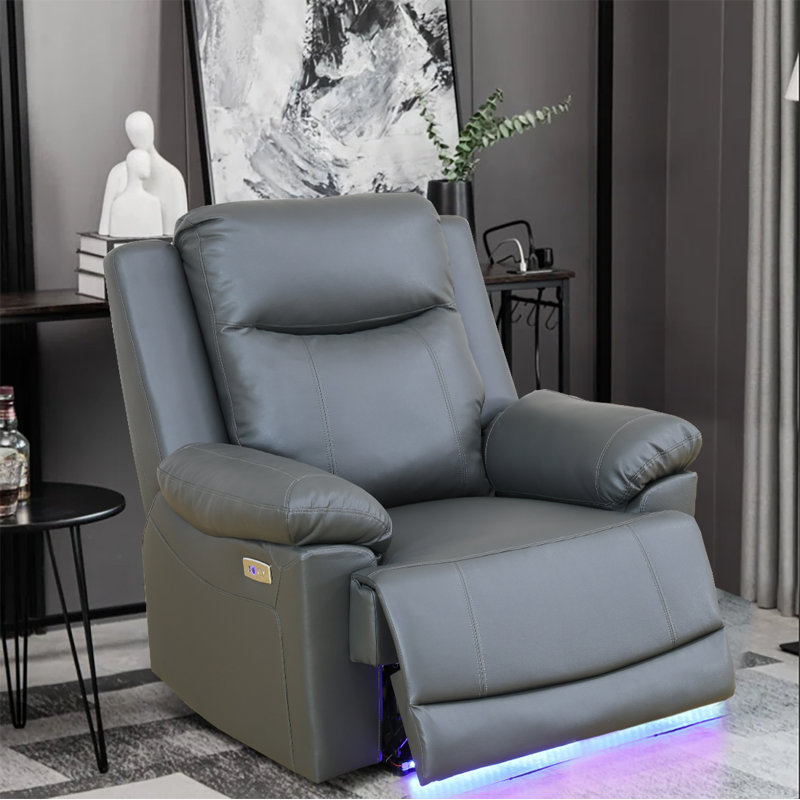 Faux Leather Power Recliner