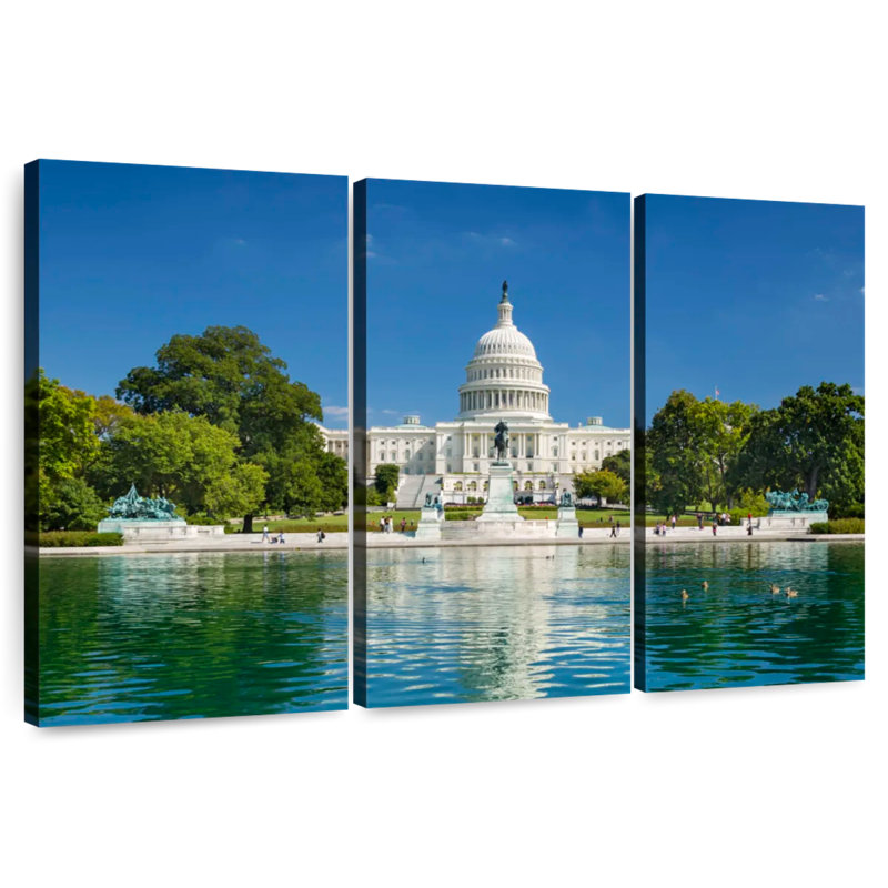 Lilie US Capitol Reflection, 20" H x 33" W