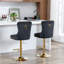 Ensemble de 2 tabourets de bar pivotants à hauteur réglable et dossier capitonné-1919782040-1919782041