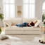 Salon Corduroy 4 - Siège profond, confortable, coussin rembourré, housse amovible, housse crème 4-301245694-301245689