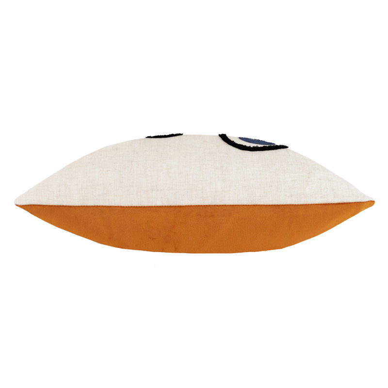 Square Throw Pillow Cover, Ginger/Navy