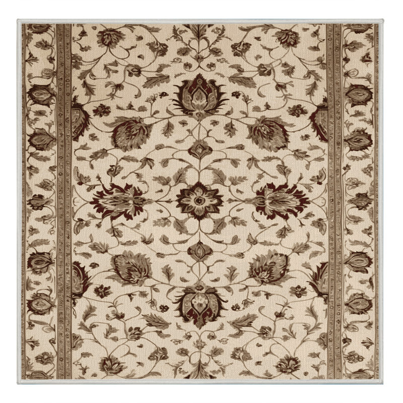 Machine Washable Persian Beige Area Rug, Rectangle 2' x 3'