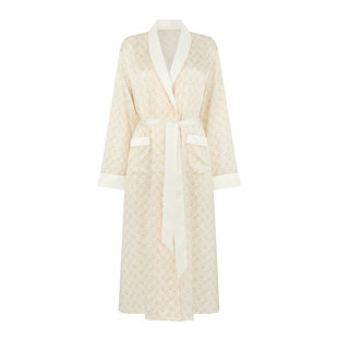 Robe de chambre en soie coquillage