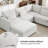 6-Piece Upholstered Sectional Sofa Modern Corner Couch With Ottoman-1543488077