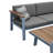 Raven Teak 4 - Person Modular Patio Conversation Set with Cushions-1404357466