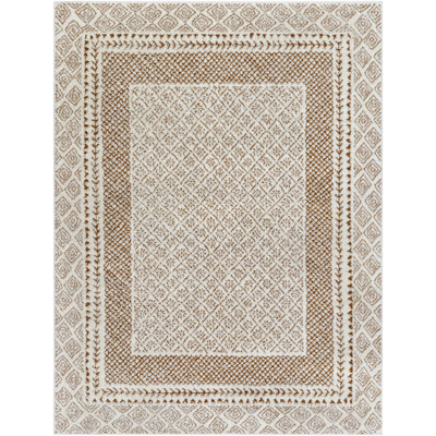 Calvo Machine Woven Oriental Brown Area Rug