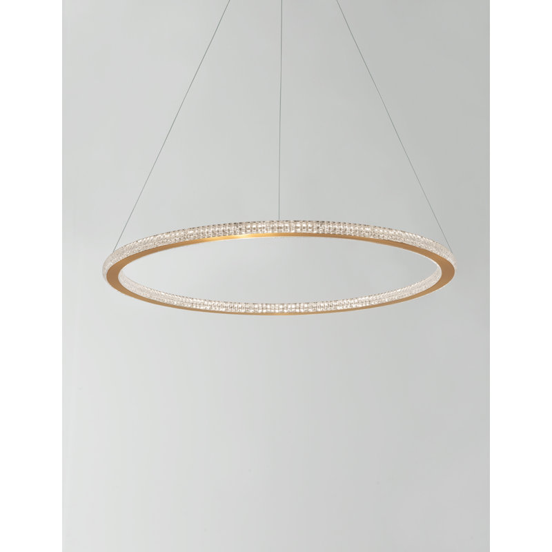 1 - Light Gold LED Unique/Statement Pendant