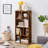 Melgarejo Brown Cubby Bookshelf, 42-Inch Modern 5-Tier Tall Geometric Bookcase, Freestanding Storage Organizer with Multiple Open Shelves, Floor Standing Small Space Display Storage Cabinet for Living Room, Bedroom, or Home Office-1710950174