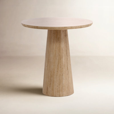 Coleman 30" Stone Pedestal Dining Table