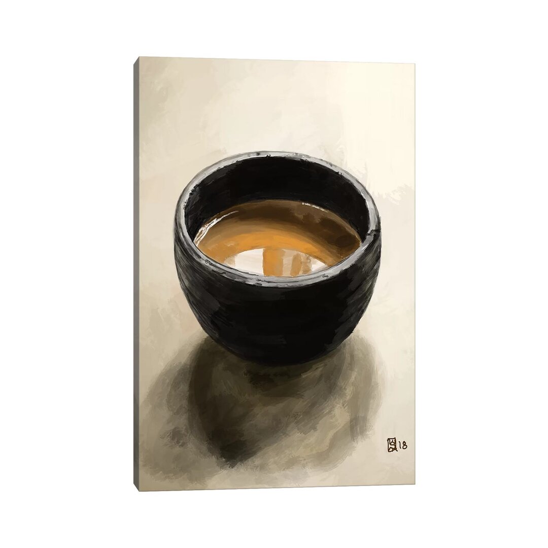 Elegantes Espresso von Sunflowerman - Galerie-verpackte Leinwand Giclée