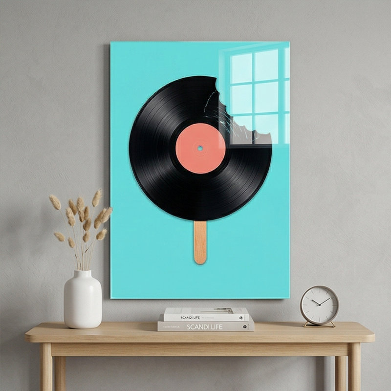 «Sweet Beats Retro», impression sur verre trempé