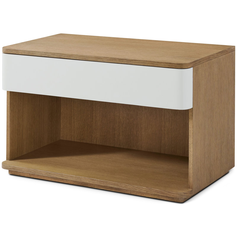 Seoul 1 - Drawer Nightstand, White/Natural