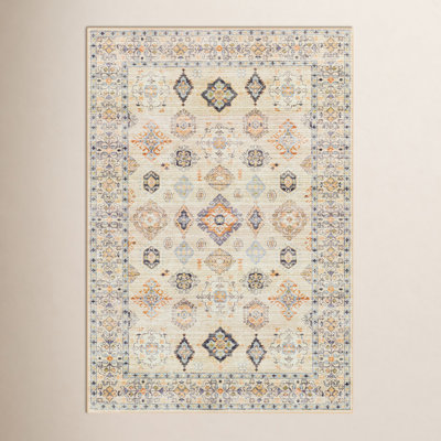 Emmie Oriental Beige/Olive/Denim/Charcoal/Sage Area Rug