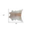 Tapis en cuir de veau gris clair naturel 2 pi x 3 pi