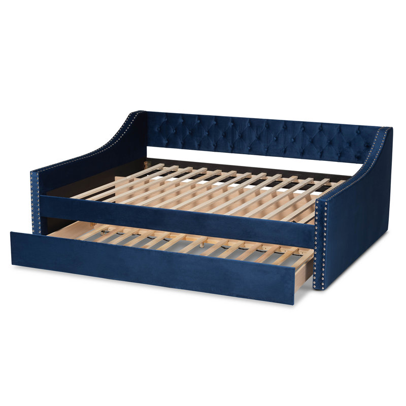 Kylah Upholstered Daybed, Full, Blue