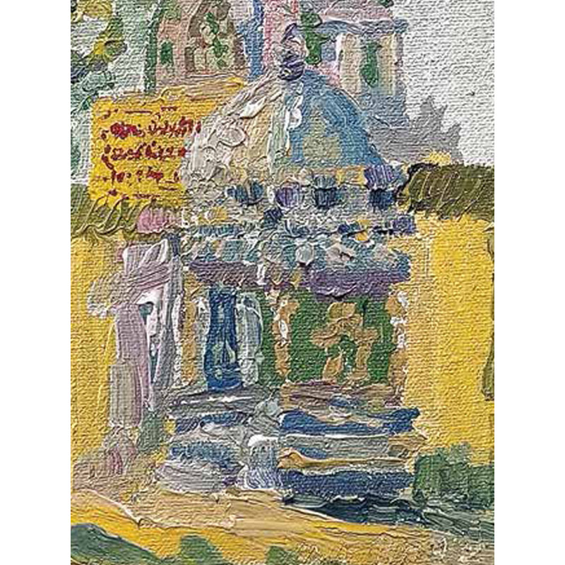 Terre Divine - Temple | Acrylique sur toile | Par Jones Jean