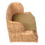 Lit de jour classique en rotin tissé à la main pour chien avec coussin lavable à la machine Classic-713106594