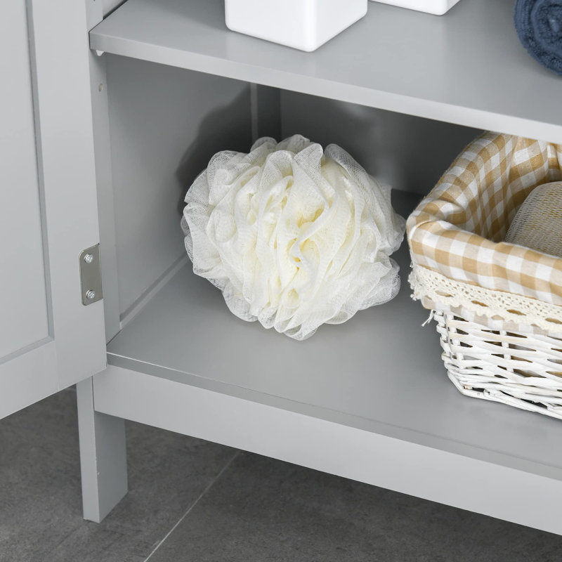 Armoire de rangement autoportante moderne pour salle de bain