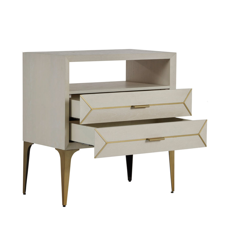 Whitley 2 Drawer Nightstand