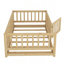 Lit de sol en bois avec lattes, clôture et porte pour enfants Montessori-618707150-618707147