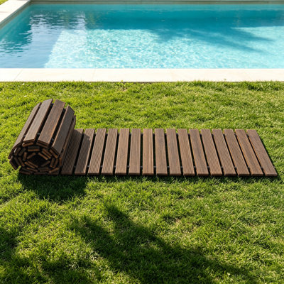 Wooden Garden Pathway Roll Out Straight Garden Walkway Outdoor Walkway Path