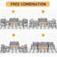 Shanjhan 4 Person Outdoor Seating Group with Cushions Outdoor Patio Lounge Conversation Set