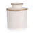 Butter Dish, Butter Crock For Counter With Water Line, Ceramic Butter Keeper For Spreadable Butter - Chrismas Gift Home Kitchen Decor - Reactive Glaze Collection - Shell White