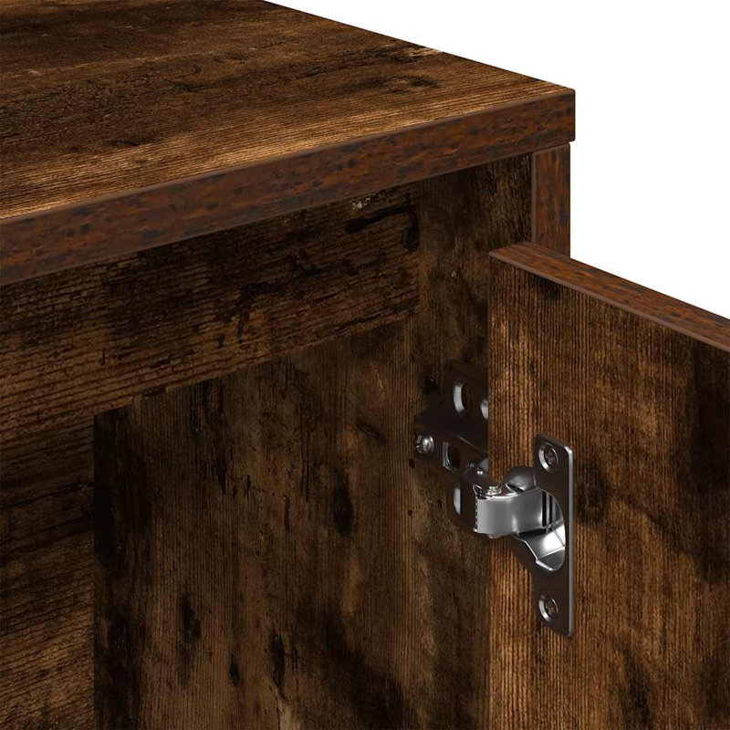 Bookcase 89X24x101.5 Cm Engineered Wood, Smoked Oak
