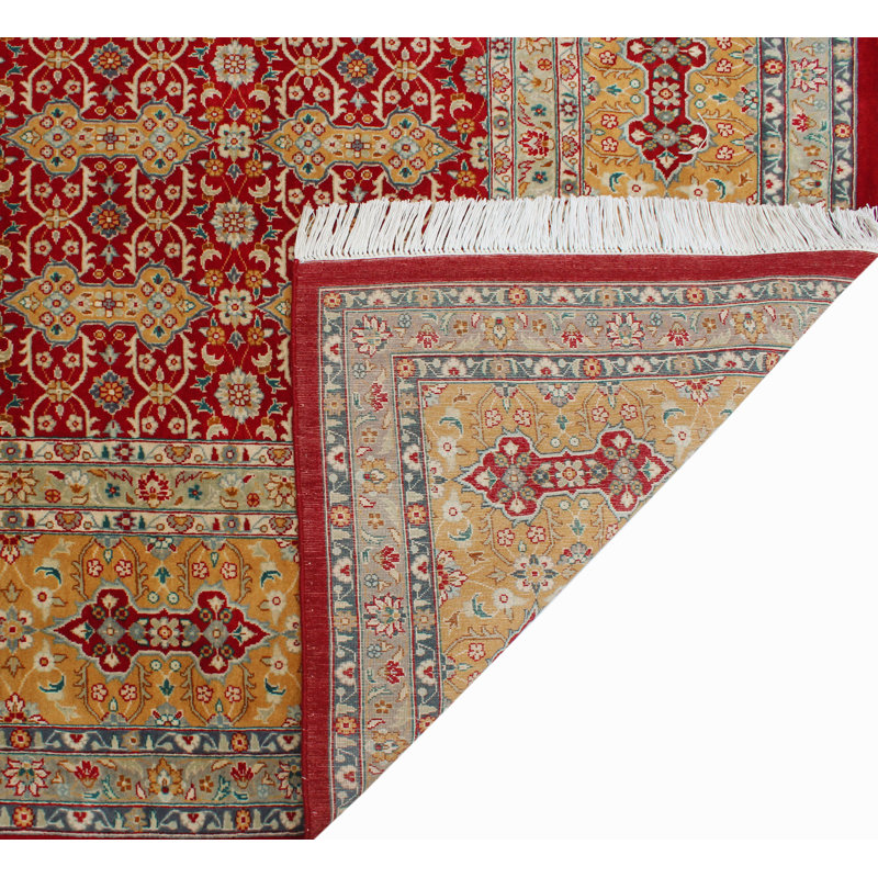One-of-a-Kind Massimo Handmade Kilim 8'1" x 10'2" Wool Red/Yellow/Beige Area Rug