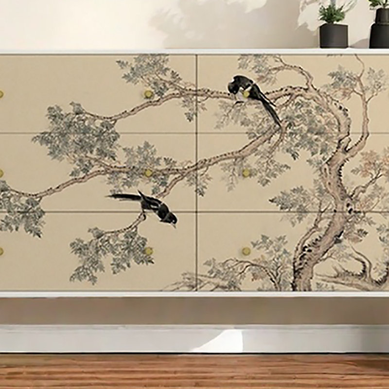 Armoire de rangement élégante et élégante, Blanc / Crème