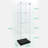 Modern White Tempered Glass Display Cabinet With Bluetooth Led Lights, Smart Motion Sensor, Locking Casters, And Adjustable Shelves-2037897103
