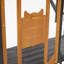 Enceinte d'extérieur Catio avec toit, grand parc pour chat en bois avec plateformes-1268964544