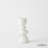 Pradier Candle Holder-White-Med