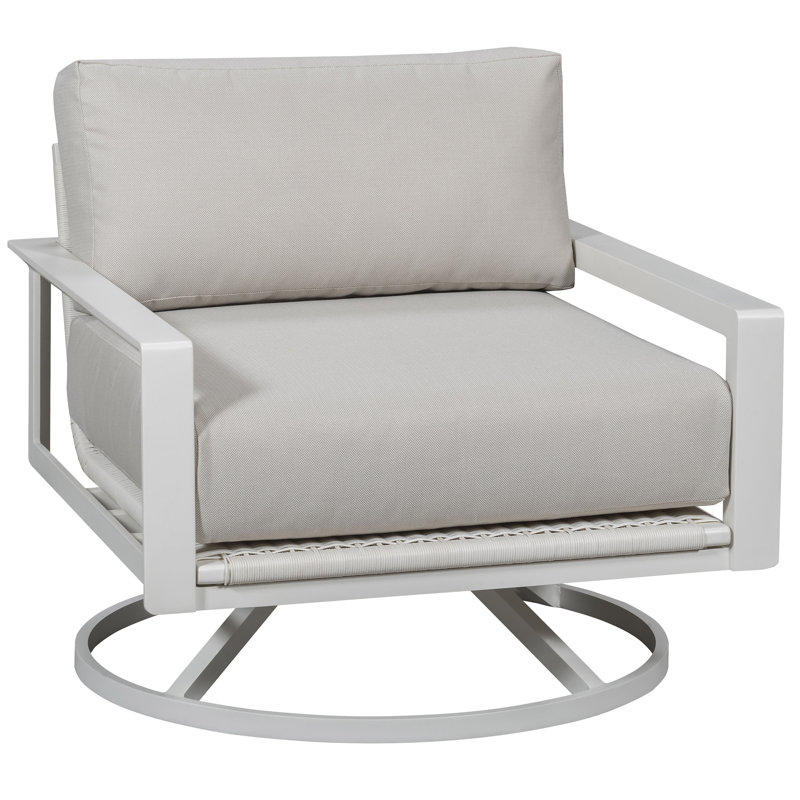 Breeze Outdoor Swivel Lounge Chair, Trippy Coconut