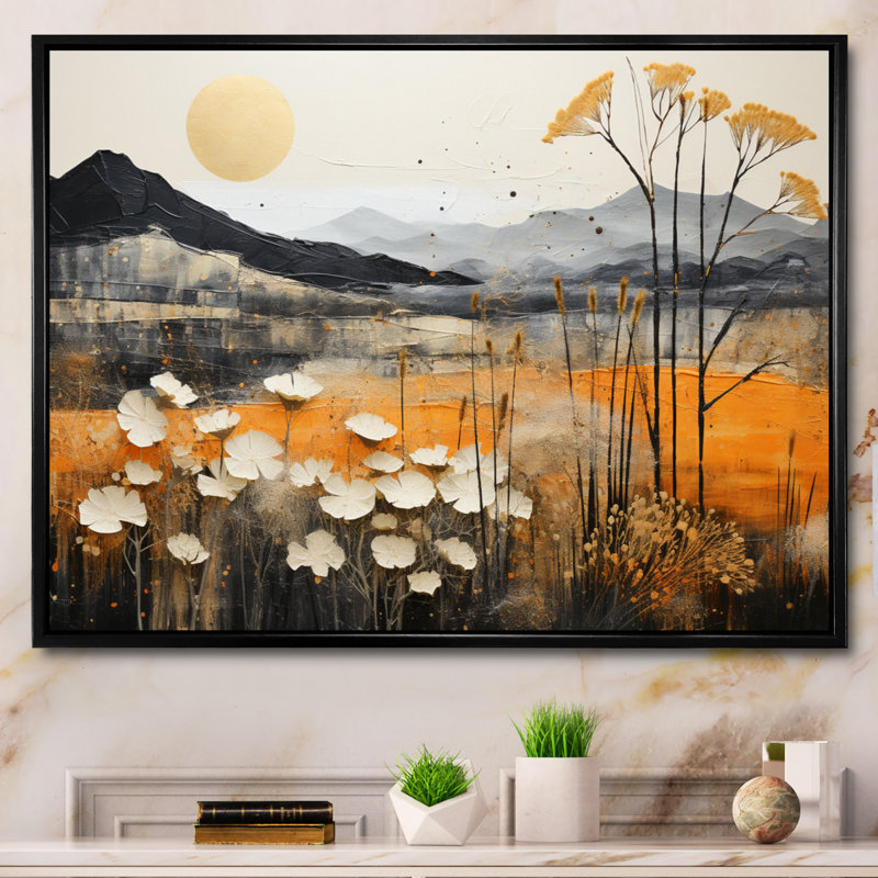 «Bold Canyon Mirage II», reproduction, Cadre flottant noir, H 24 po x l 32 po x P 1 po