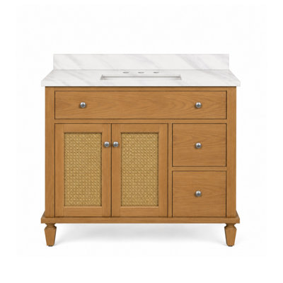 Comptoir de meuble-lavabo en noyer riche 36 po x P 21 po Marly