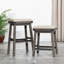 Chaise d'appoint en cuir reconstitué-93224171-93224173