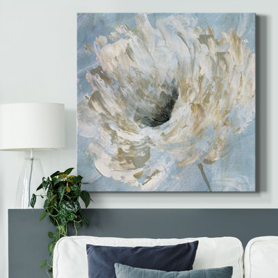 «Blue Blanc I», reproduction d'art sur toile tendue