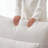 100.2" L-shaped linen sofa with ottoman-223523161