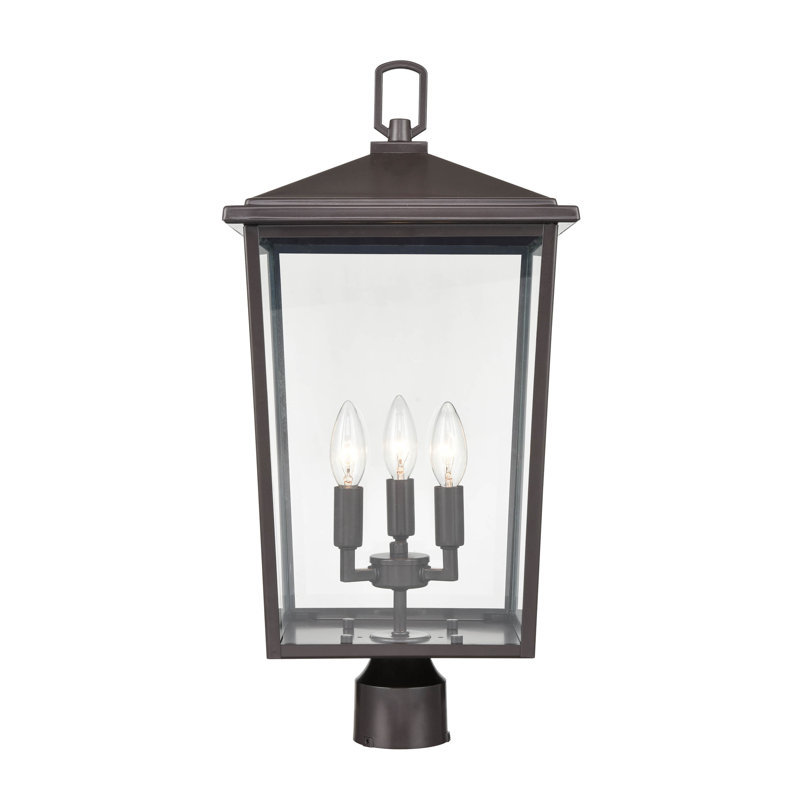 Powder Coated Bronze 23" Outdoor Lantern Post Light